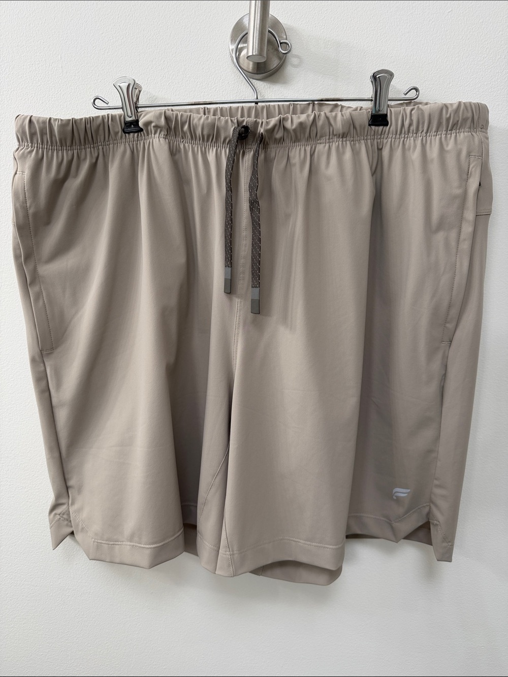 Fabletics Men's Performance Drawstring Shorts - Taupe